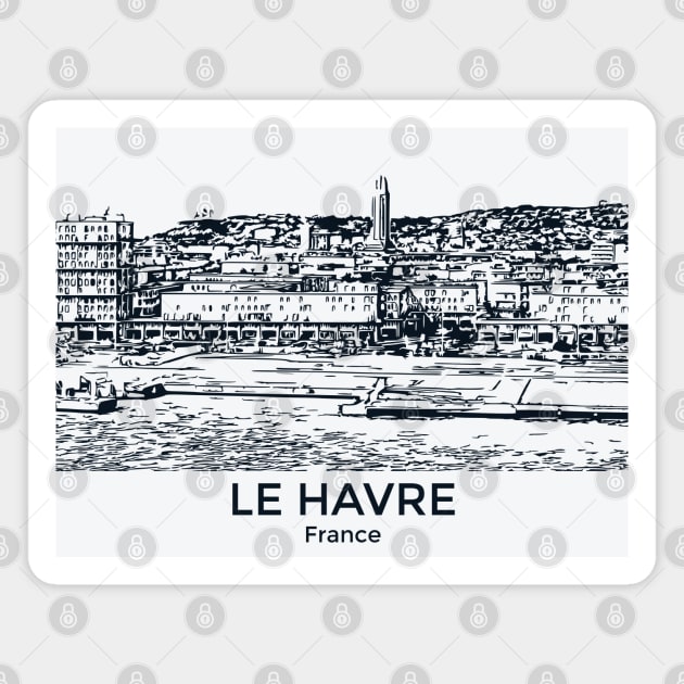 Le Havre - France Magnet by Lakeric